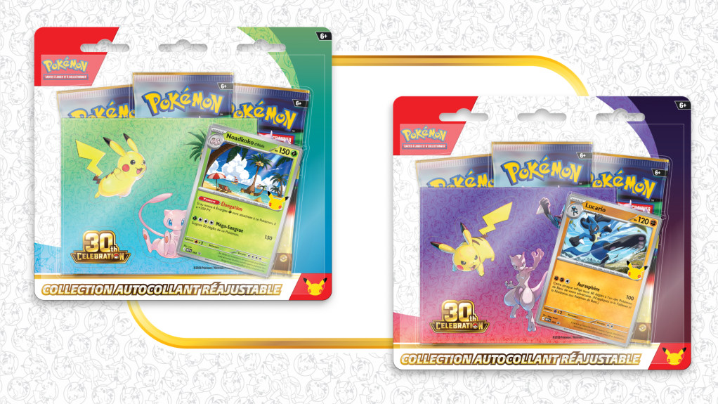 Collections autocollant officielles Noadkoko d’Alola et Lucario 30e Anniversaire