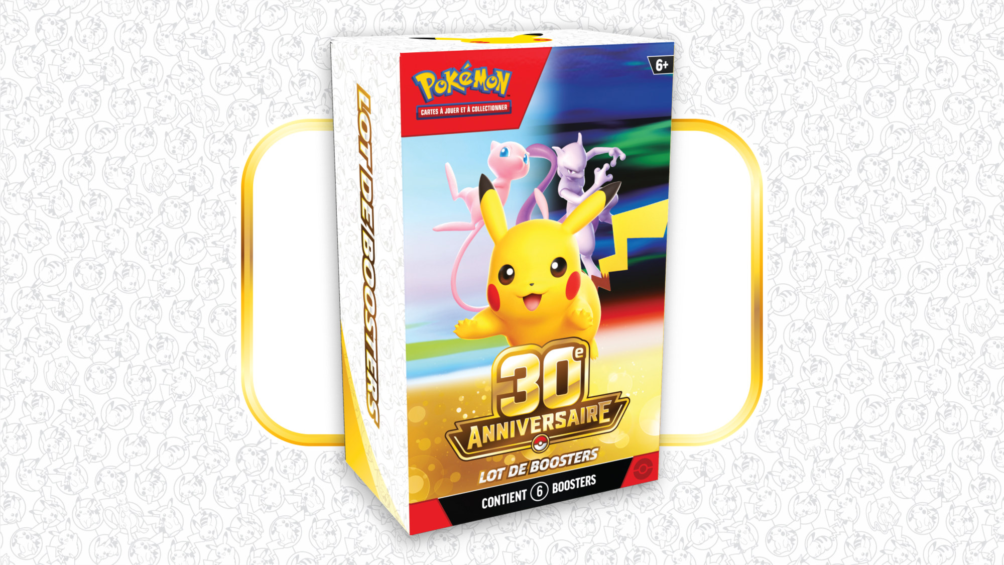 Lot officiel de six boosters Pokémon 30e Anniversaire