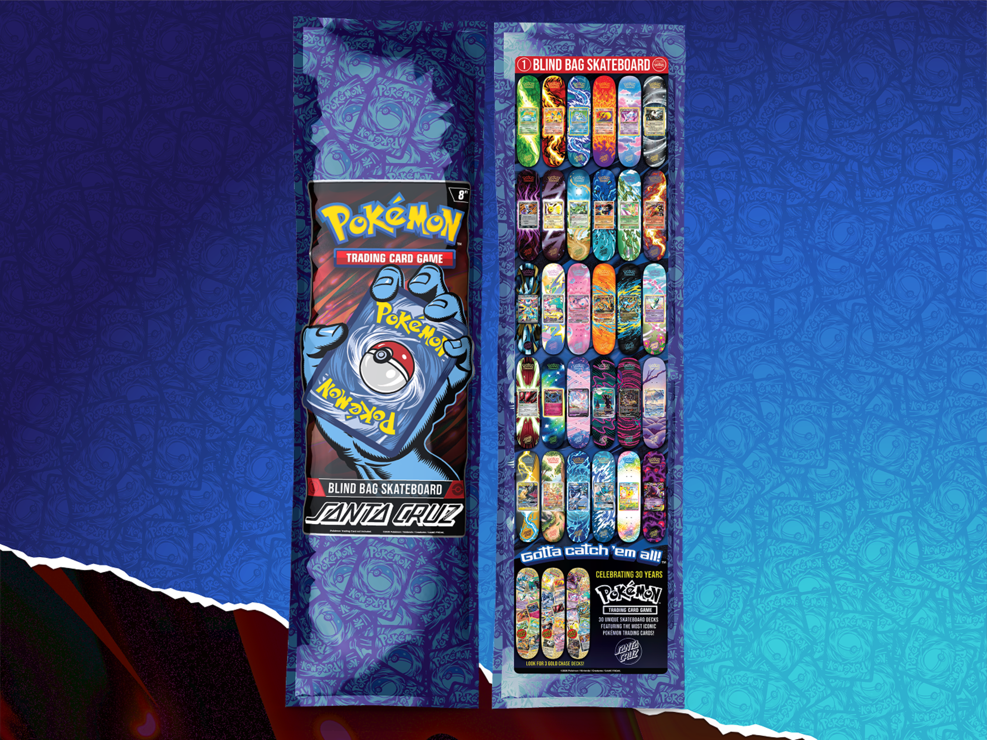 Pokémon TCG & Santa Cruz Skateboard Decks Available Now