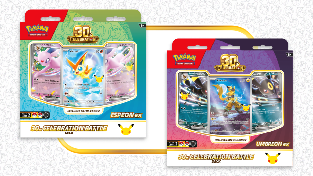 Pokémon TCG: 30th Celebration Battle Deck (Espeon ex & Umbreon ex)