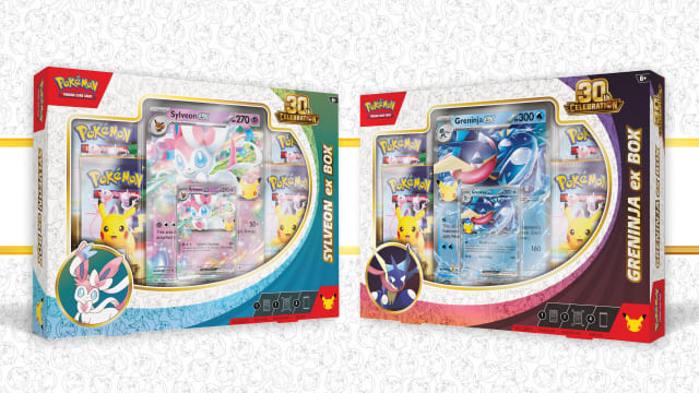 Pokémon TCG: 30th Celebration Pokémon ex Box (Sylveon ex & Greninja ex)