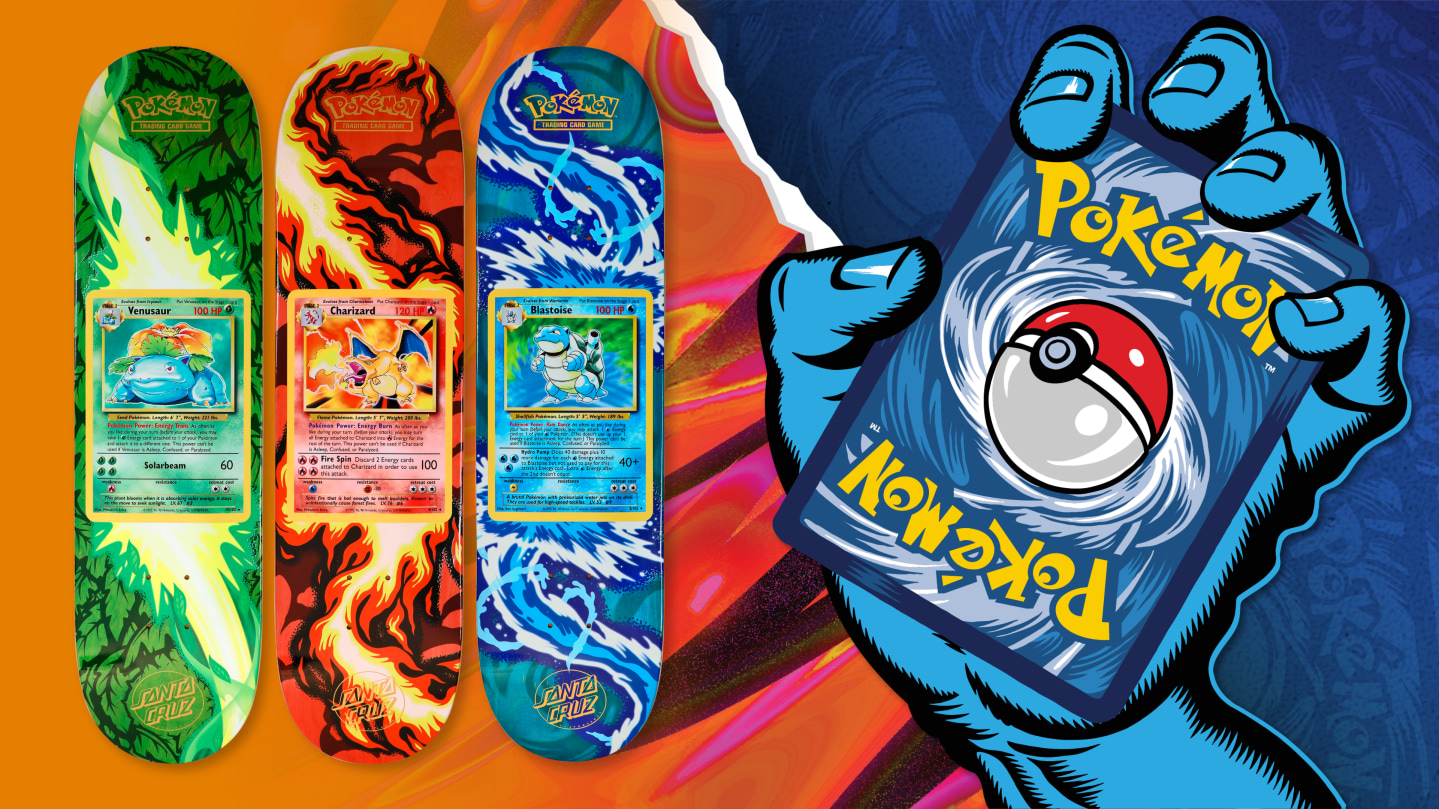 Santa Cruz Skateboards x Pokemon