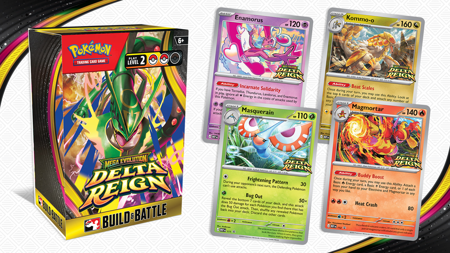 Play at a Pokémon TCG: Mega Evolution—Delta Reign Prerelease Event