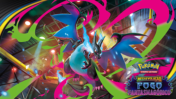A expansão Megaevolução — Fogo Fantasmagórico do Pokémon Estampas