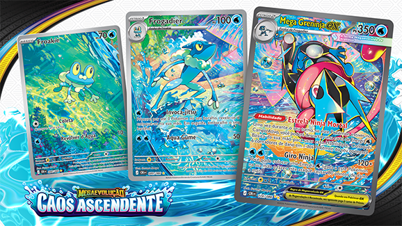 Veja Froakie, Frogadier e Mega Greninja ex em toda a sua glória