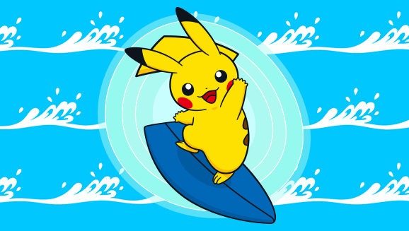 Pokémon surf 波乗りピカチュウ Surfing Pikachu Waxing Nostalgic About Surfing Pikachu