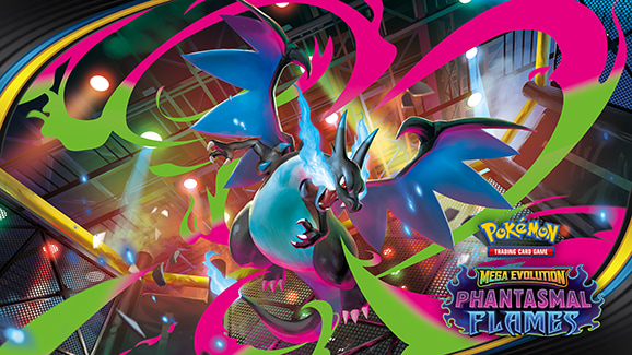 海外版POKÉMON MEGA EVOLUTION PHANTASMAL FLE The Pokémon TCG: Mega Evolution—Phantasmal Flames Expansion Is