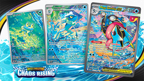 mega greninja pokemon card Mega Greninja ex - 022/086 - ME04: Chaos Rising