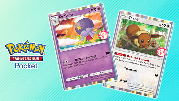 pokemon event cards Pokémon TCG Pocket Wonder Pick Event: Drifblim and Eevee
