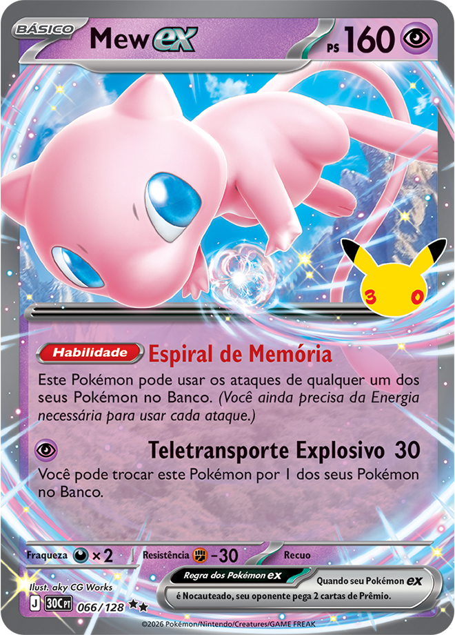 Mew ex — carta Pokémon TCG