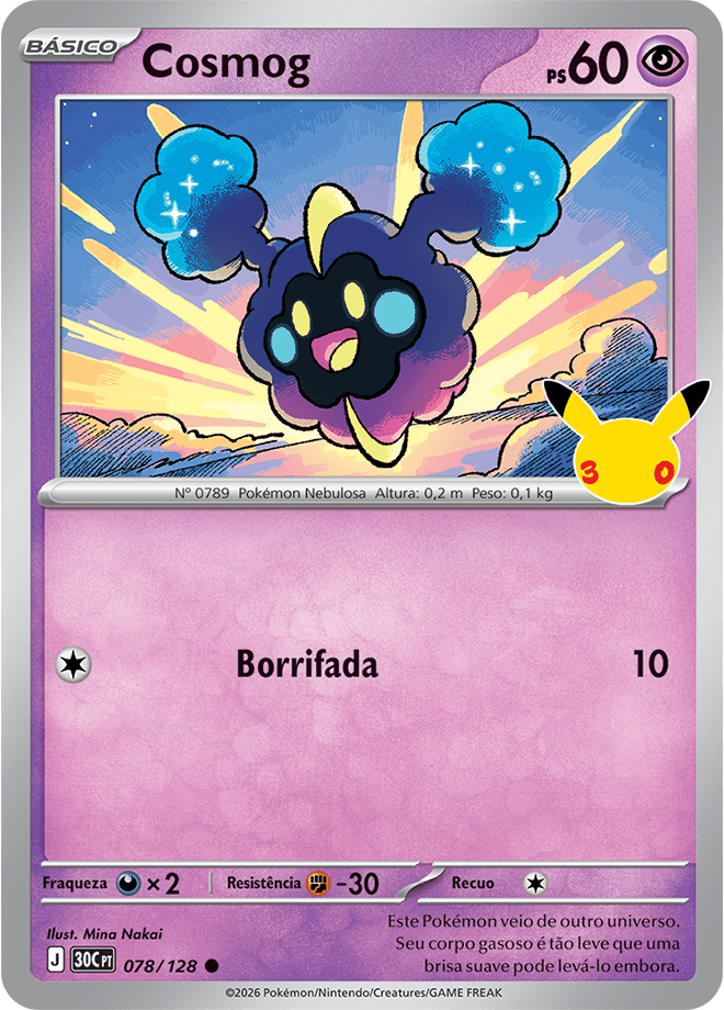 Cosmog — carta Pokémon TCG