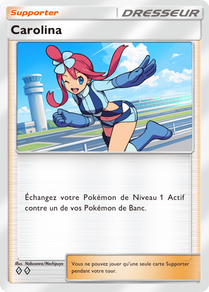 Carte Dresseur Carolina de Pokémon Pocket Domination Céleste