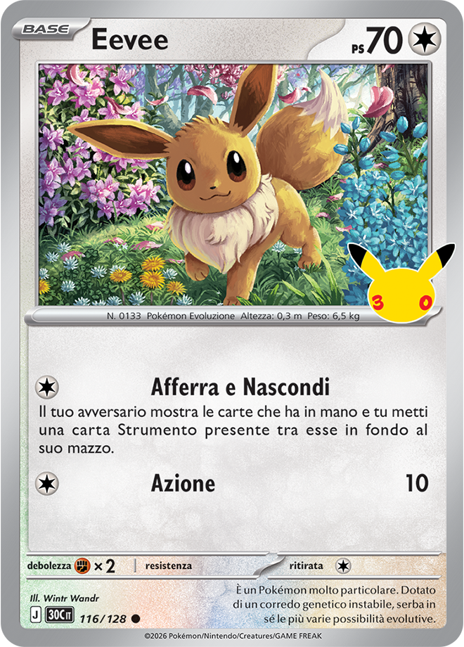 Confezione da due buste dell’espansione 30° Anniversario del GCC Pokémon