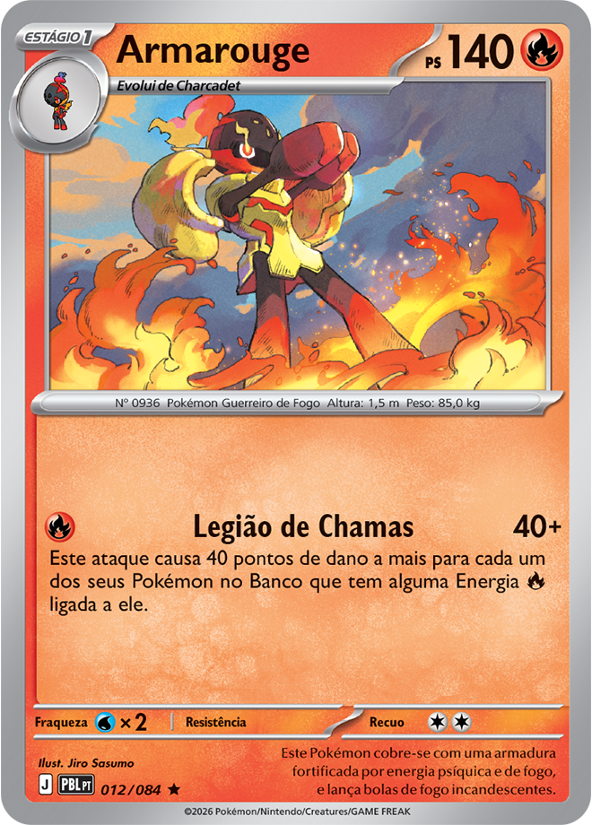 Armarouge Pokémon TCG Megaevolução Escuridão Absoluta