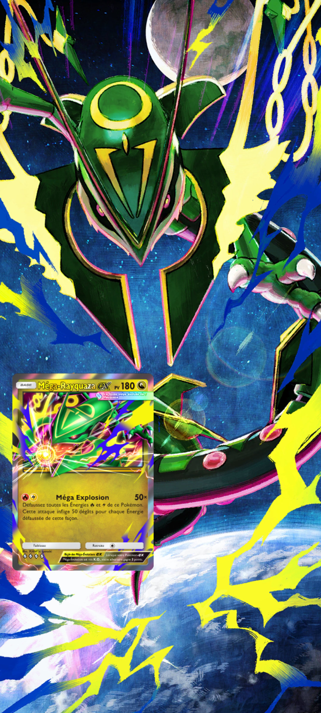 Couverture de portfolio Méga-Rayquaza dans Pokémon Pocket