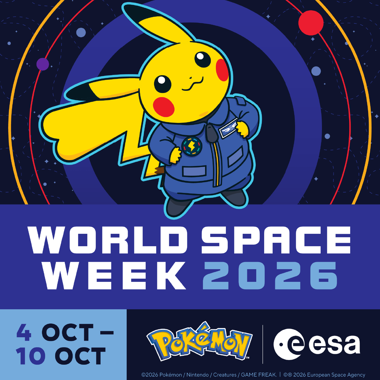 Pokémon and the European Space Agency Celebrate World Space Week 2026