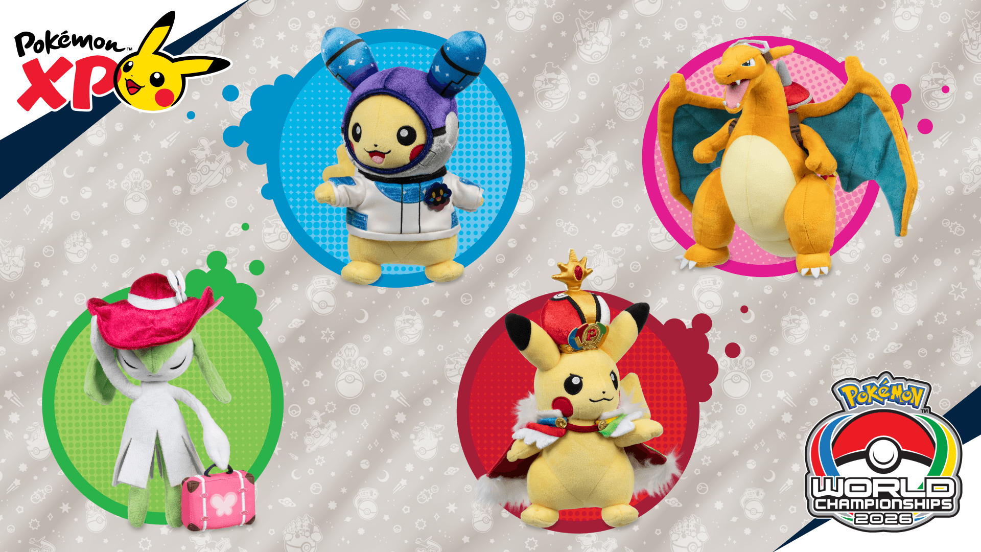 Nuevos peluches de PokémonXP y Worlds 2026 Nuevos peluches de PokémonXP y Worlds 2026