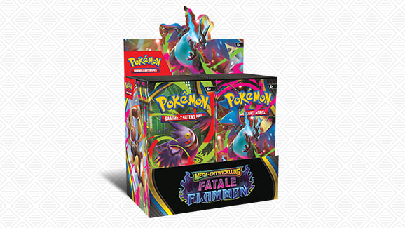 Pokémon-Sammelkartenspiel: Boosterpack-Display Mega-Entwicklung – Fatale Flammen