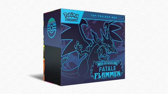 Pokémon-Sammelkartenspiel: Top-Trainer-Box Mega-Entwicklung – Fatale Flammen