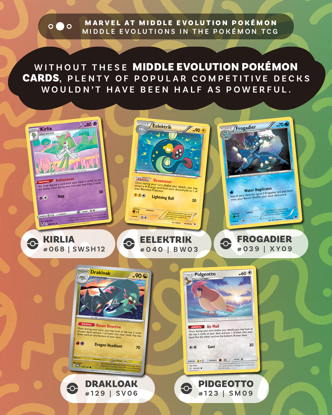 Dual Type Middle Evolution Marvel at the Middle Evolution Pokémon Infographic
