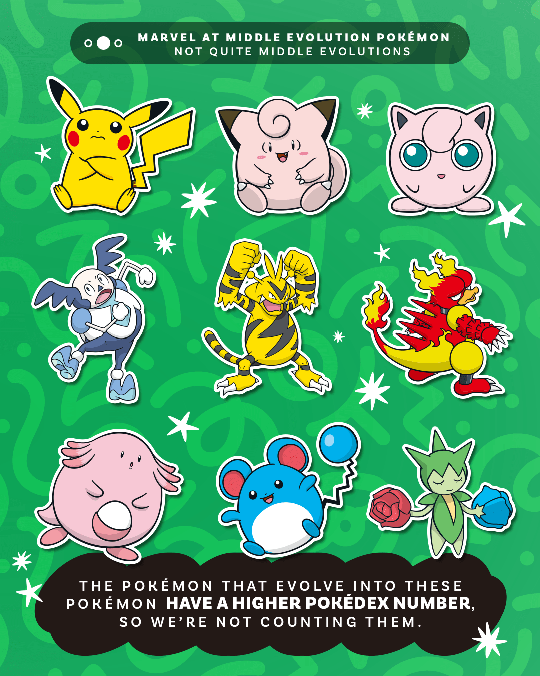 Middle Evolution Marvel at the Middle Evolution Pokémon Infographic
