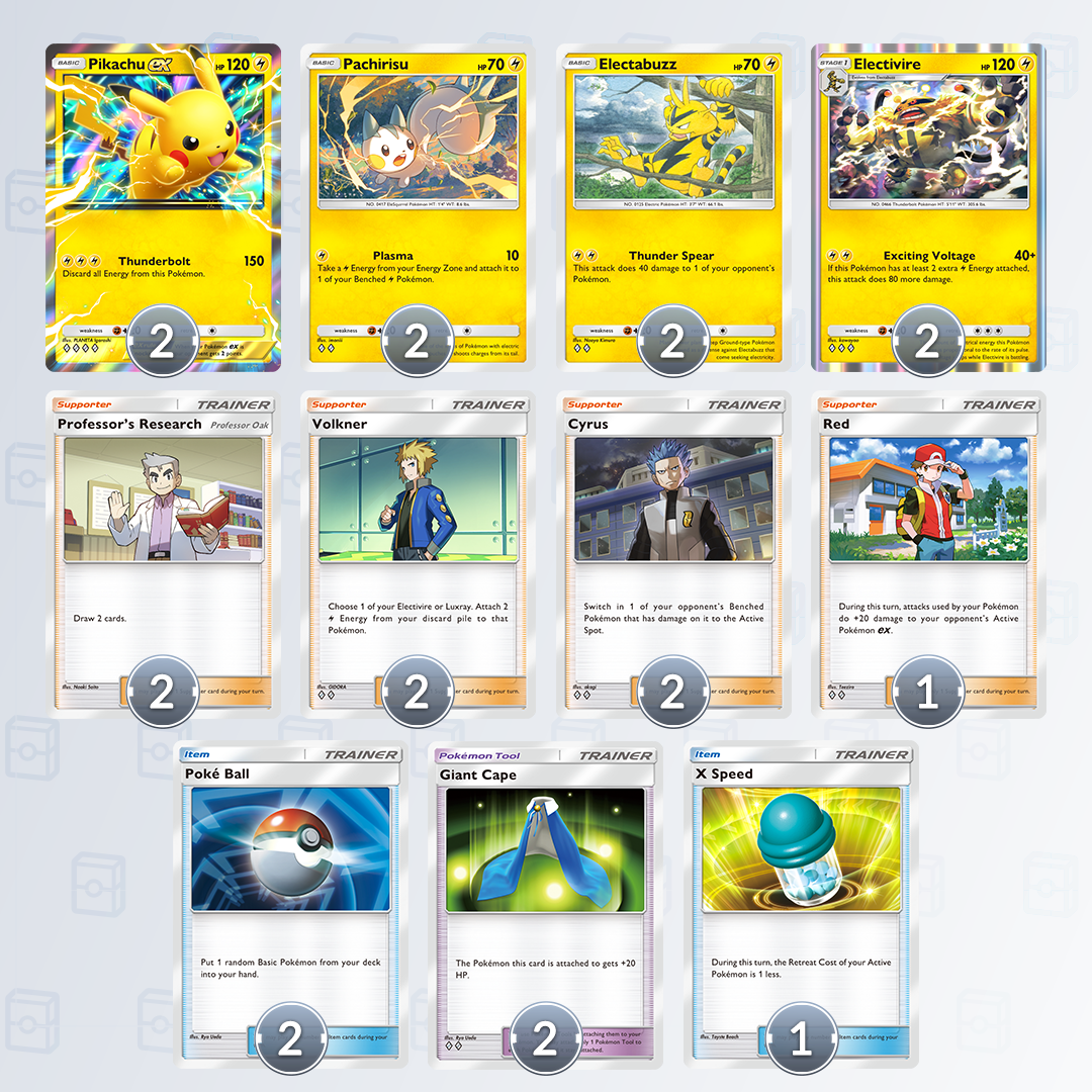 pokemon trading card game pikachu deck TCG: Wizards Of The Coast Vintage and Mewtwo Sealed Box multiple copies of the same card are included. Pokémon TCG: Pikachu Power Grid