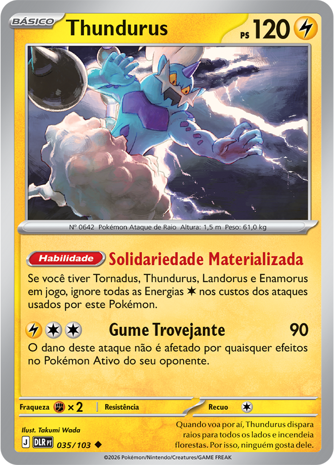 Thundurus — carta Pokémon TCG