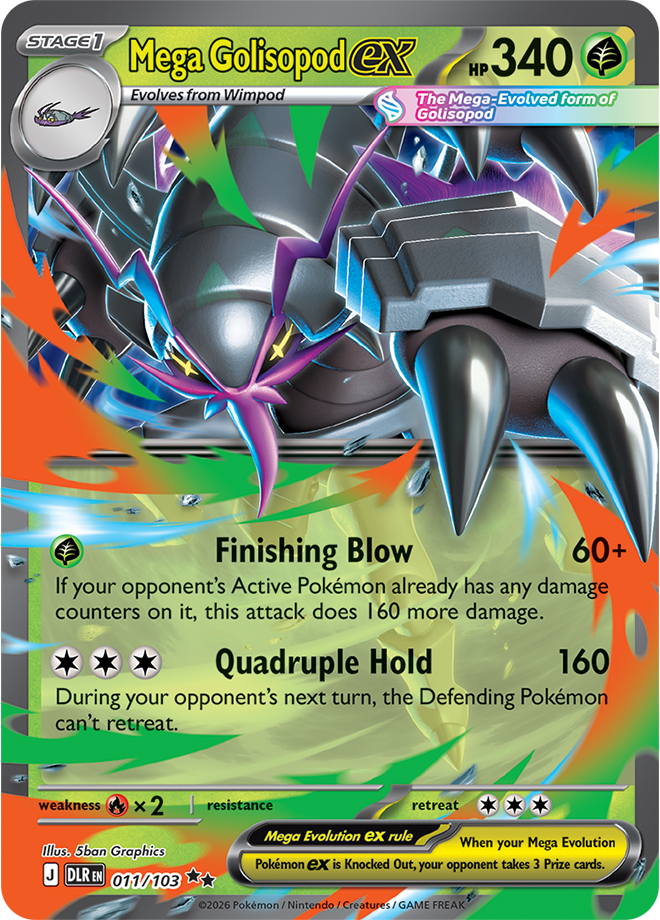 Mega Golisopod ex Double Rare 011/103 z Pokémon Delta Reign