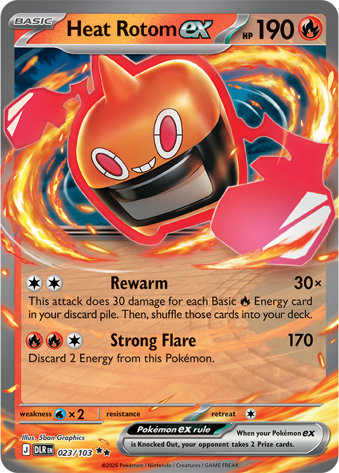 Heat Rotom ex 23 Delta Reign