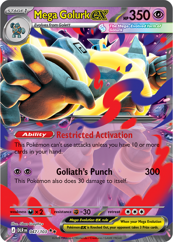 Mega Golurk ex Double Rare 047/103 z Pokémon Delta Reign