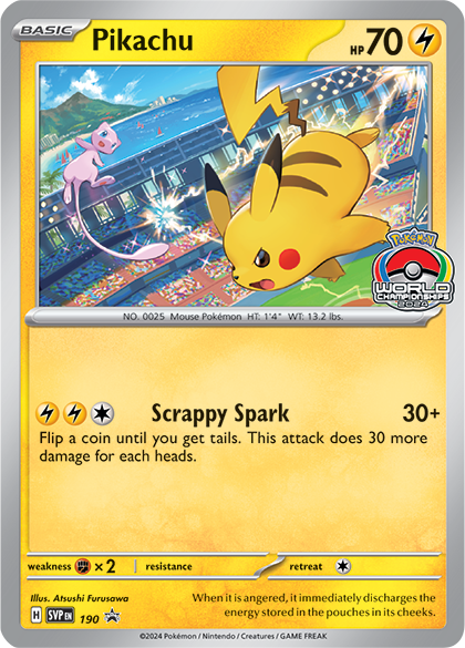 Get a Worlds 2024 Celebratory Pikachu Promo Card